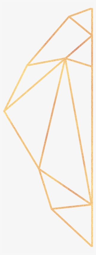 #gold #lines #geometric #shape #geo #ftestickers - Triangle