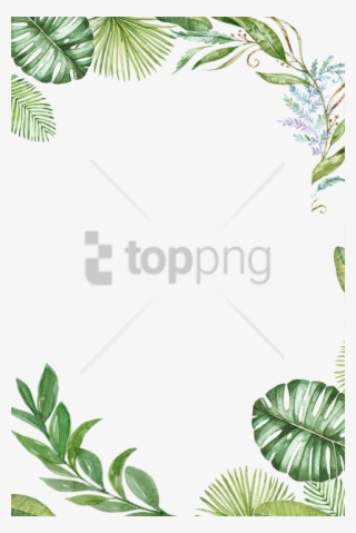 Free Png Tropical Leaves Frame Png Image With Transparent - Tropical Leaves Frame Png