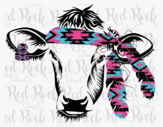 Cow With Headband & Feathers-dd - Cow With Feathers