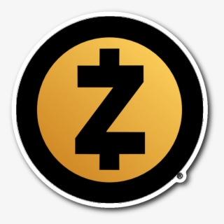 Zcash Gold Logo Sticker - Cryptocurrencies Logos Set