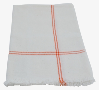 Orange Classic Stripe Napkin - Wool