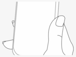 Drawn Iphone Hand Holding - Illustration