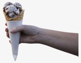 Ice Cream Cone In A Hand - Ice Cream Cone