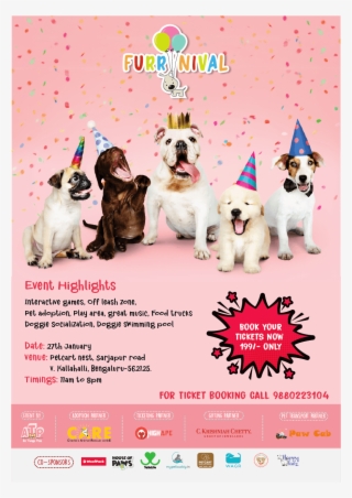 Presenting ' The Urban Dog Furrnival ' A Party For - Puppies Celebrating