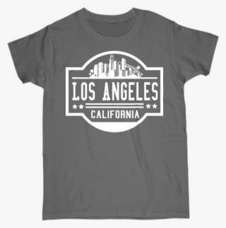 Women's T-shirts S / Black Los Angeles Skyline California - New York Philharmonic T Shirt