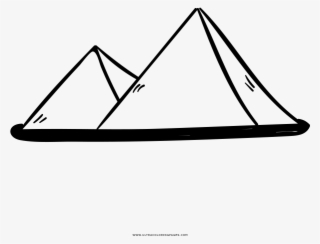 pyramids coloring page - triangle