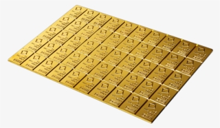 50 X 1 Gram Gold Bar Combibar - Wood