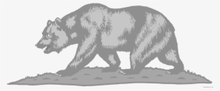 Flag Of California Clipart - California Flag Bear Clip Art