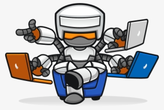 Wow Fishing Bot Mascot - Cartoon