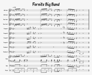 Fornite Big Band Sheet Music For Piano, Alto Saxophone, - Document