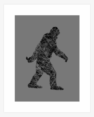 Grunge Sasquatch Bigfoot Art Print - Soldier