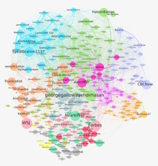 Communities In A Twitter Ego-network - Colorfulness