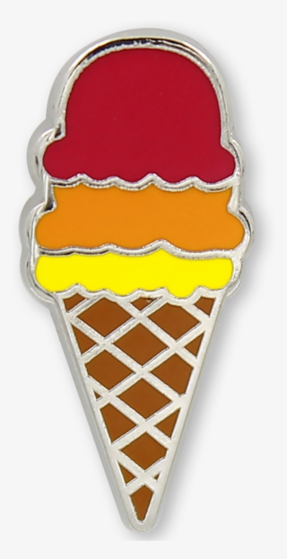 Enamel Ice Cream Cone Pin - Ice Cream Cone