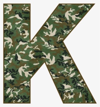 B *✿* Military - Camouflage Letter B