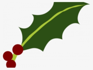 Holley Clipart Holly Leaves - Holly Leaf And Berries