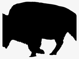 Footprints Clipart Buffalo - Bison Silhouette Clip Art