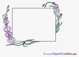 Beautiful Flowers Printable Frames Images - Illustration