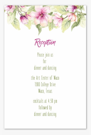 Sweet Magnolia Reception Card - Gilliflower