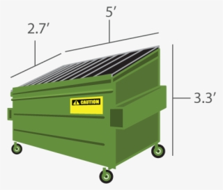 As Our Most Popular Size, This Steel Dumpster Accommodates - Cart