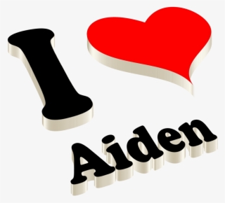 Aiden Happy Birthday Name Png - Heart