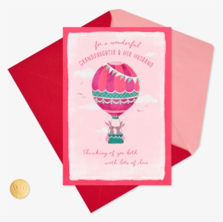 To A Special Granddaughter And Husband On Your Wedding - Hot Air Balloon