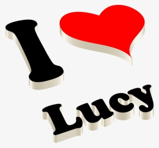Lucy Heart Name Transparent Png - Heart