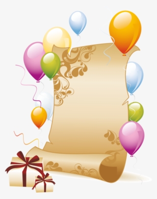 Parchemins Happy Birthday Celebration, Happy Birthday - Balloon Background