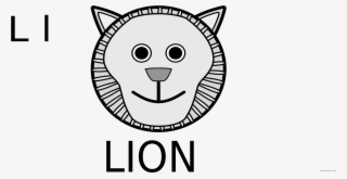 Graphic Stock Lion Face Black And White Clipart - Lion Face Clip Art