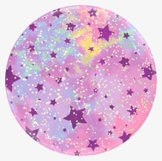 Glitter Starry Dreams Lavender, Popsockets - Circle