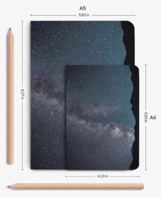 Dailyobjects Starry Night Sky A5 Notebook Plain Buy - Milky Way