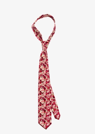 Floral Tie Red 009