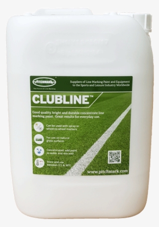 Image Of A 10 Litre Plastic Drum Of Clubline White - No Nonsense Line Marking Paint