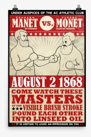 Monet" Vintage Boxing Poster - Poster