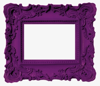 Purple Frame Most Beautiful, Girly, Purple, Dark, Color, - Pink Picture Frame