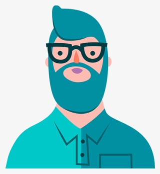 Man With Glasses - Cartoon