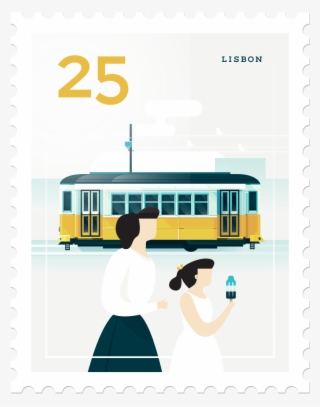Lisbon Postage Stamp Png