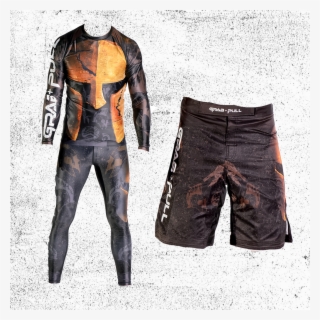 Gladiator Design Shorts, Spats, & Rashguard Bundle - Rashguard Gladiator