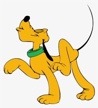 Pluto Playful Slipping Whistling Peeved Strutting - Cartoon