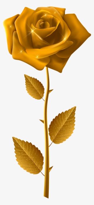 Gold Rose With Steam Transparent Image - Portable Network Graphics