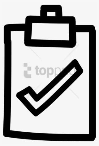 Free Png Clipboard With Checkmark Hand Drawn Symbol - Conclusão Png