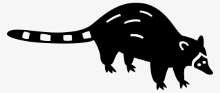 Vector Illustration Of North American Medium-sized - Marsupial