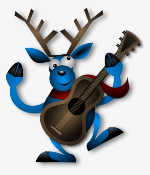 Guitar Reindeer Png