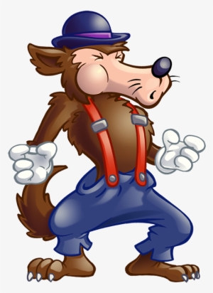 Three Little Pigs Clipart - Wolf From Three Little Pigs
