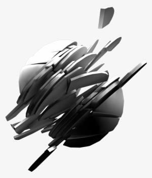Here Are Some Of The Renders That I Produced - Abstract Art Black And White Png