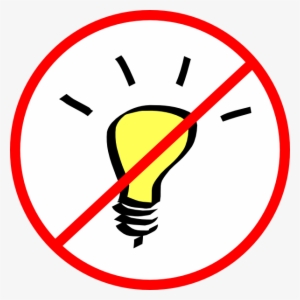No - Light Bulb Clip Art
