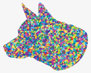 This Free Icons Png Design Of Low Poly Prismatic Dog