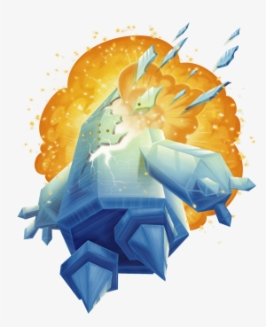 Regice Used Explosion - Illustration