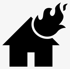 Flames On A Burning House Comments - Burning House Icon