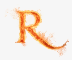 Burning Letter R Psd26679 - Fire Letter R Png