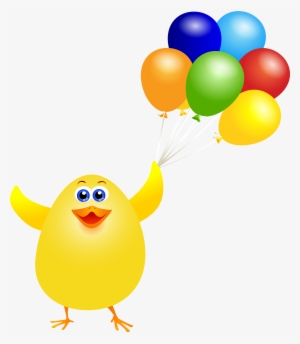 View Full Size - Chicken With Balloons